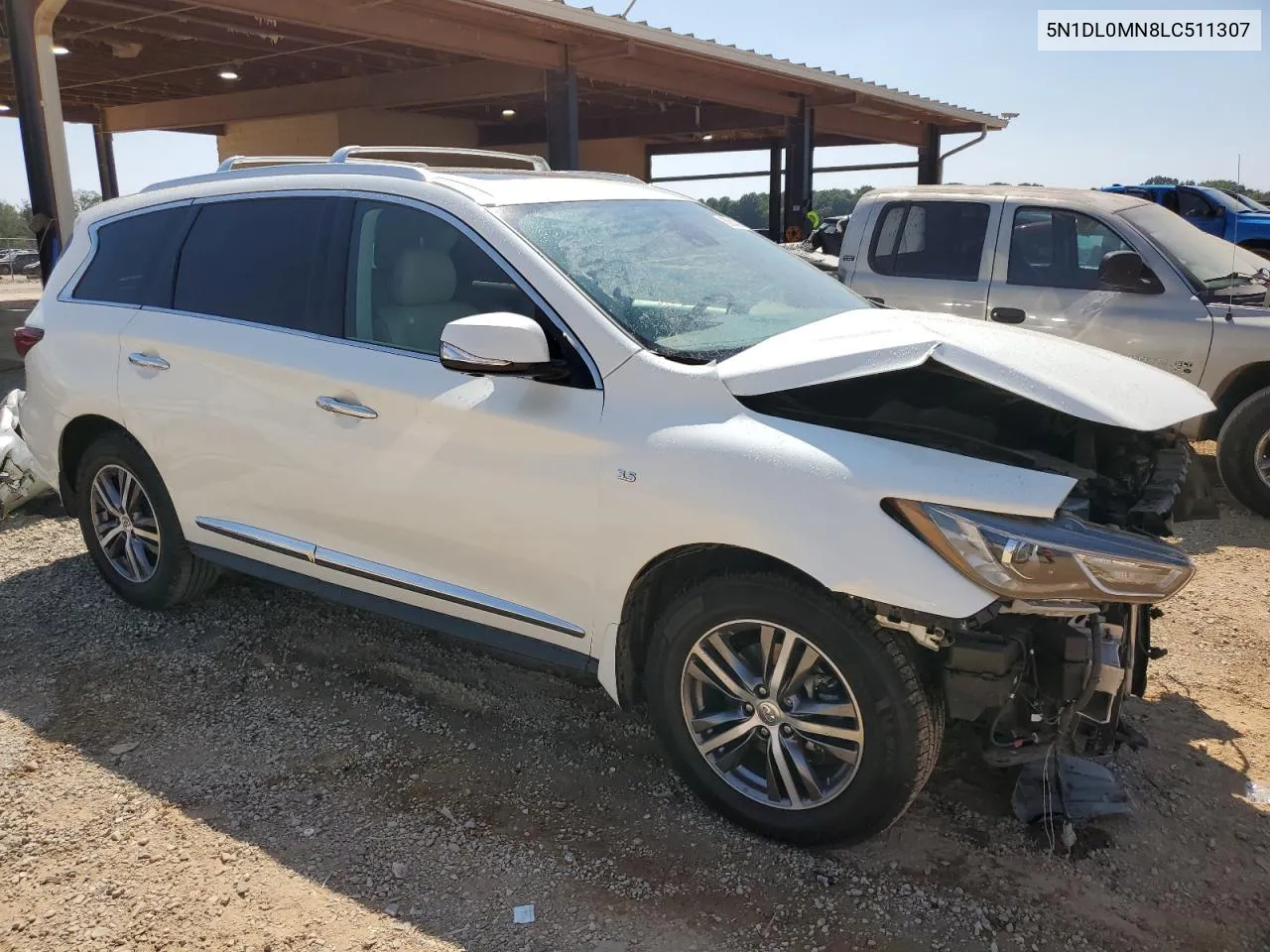 2020 Infiniti Qx60 Luxe VIN: 5N1DL0MN8LC511307 Lot: 68843184