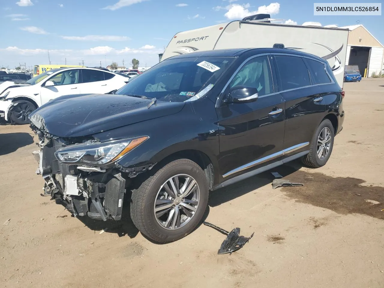 2020 Infiniti Qx60 Luxe VIN: 5N1DL0MM3LC526854 Lot: 70056394