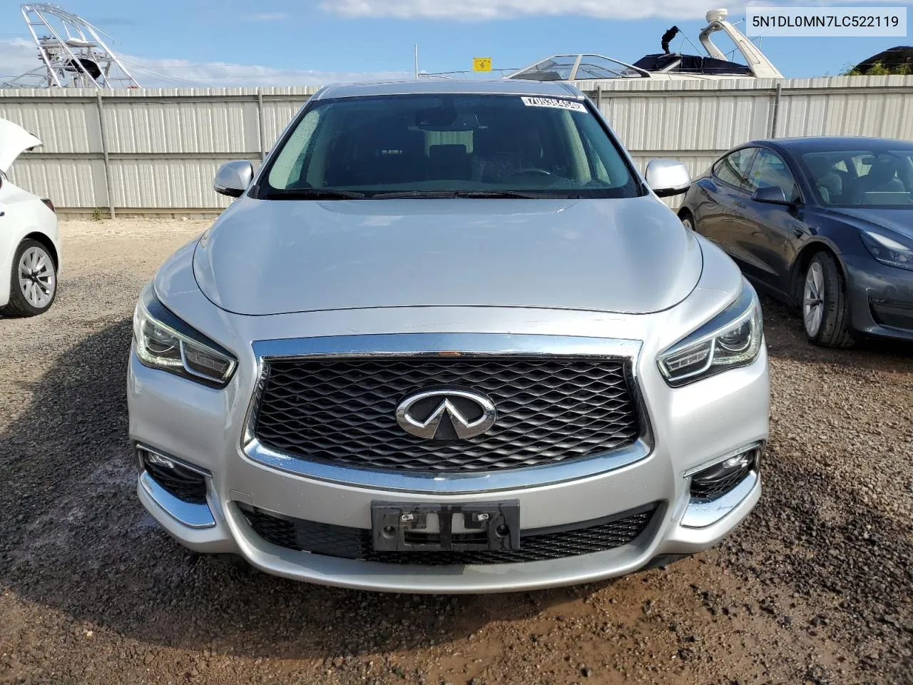 2020 Infiniti Qx60 Luxe VIN: 5N1DL0MN7LC522119 Lot: 70538454