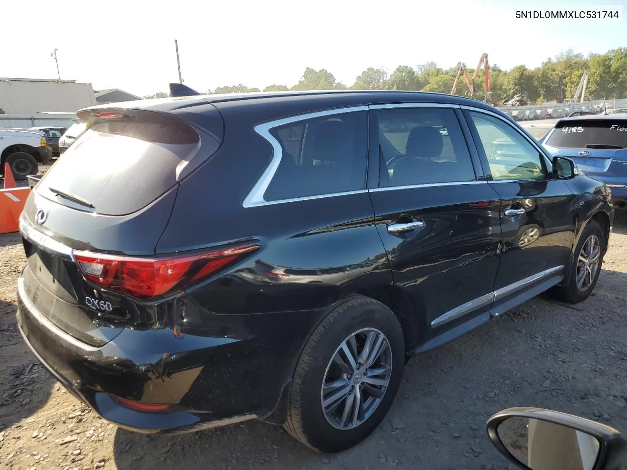 2020 Infiniti Qx60 Luxe VIN: 5N1DL0MMXLC531744 Lot: 70580374