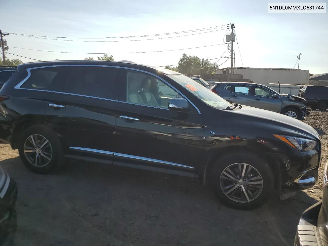 2020 Infiniti Qx60 Luxe VIN: 5N1DL0MMXLC531744 Lot: 70580374