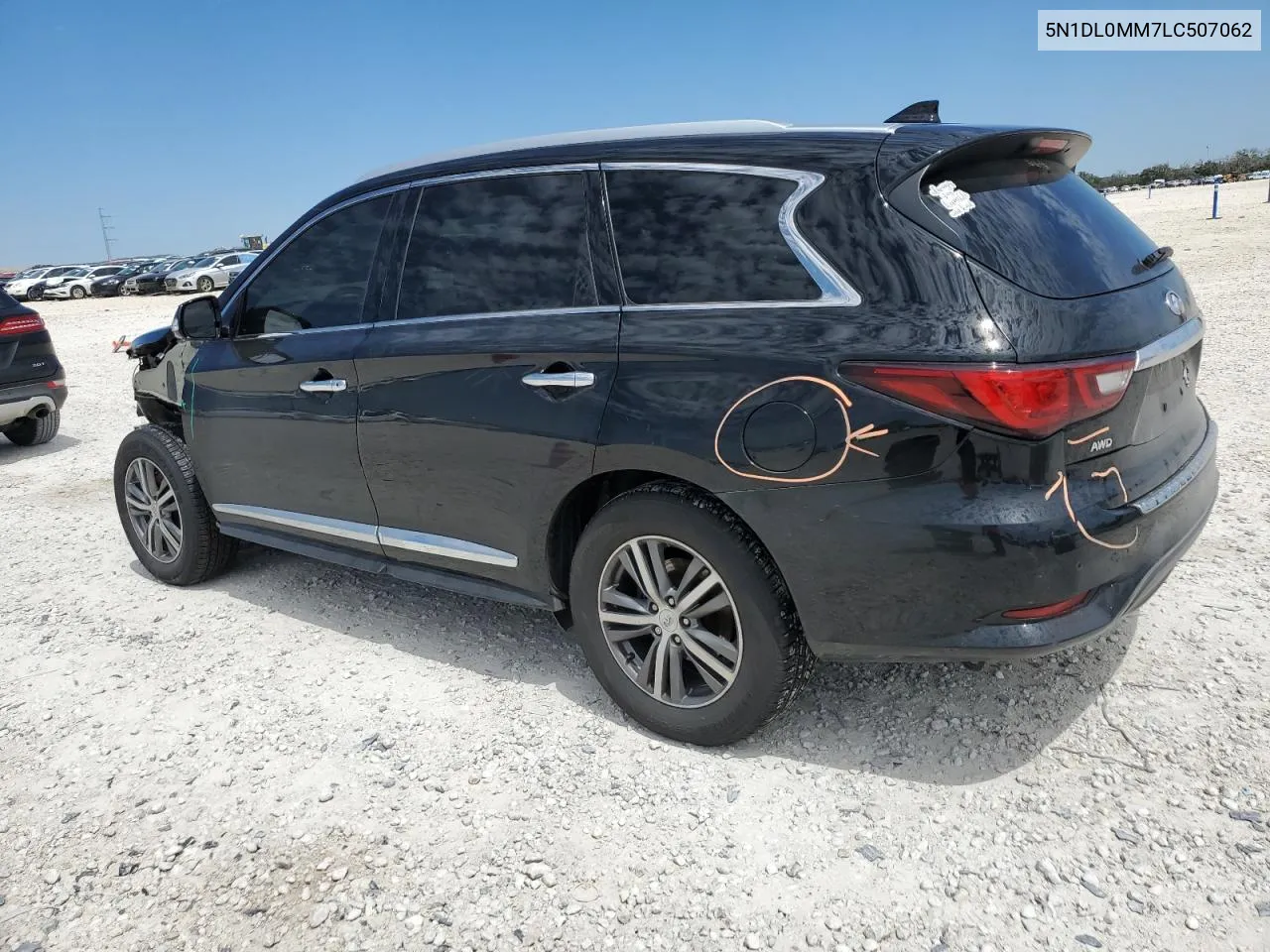 5N1DL0MM7LC507062 2020 Infiniti Qx60 Luxe