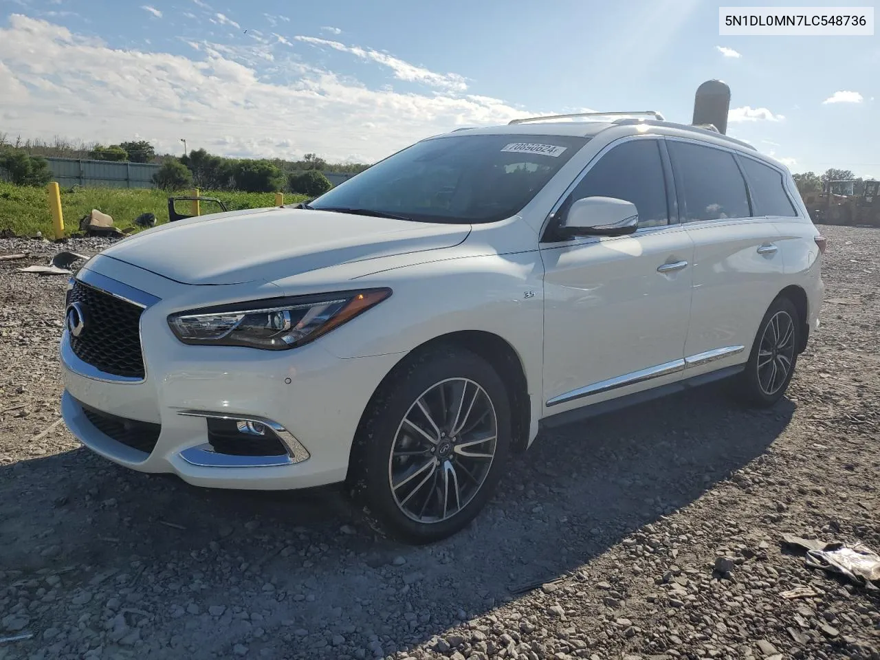 2020 Infiniti Qx60 Luxe VIN: 5N1DL0MN7LC548736 Lot: 70890624