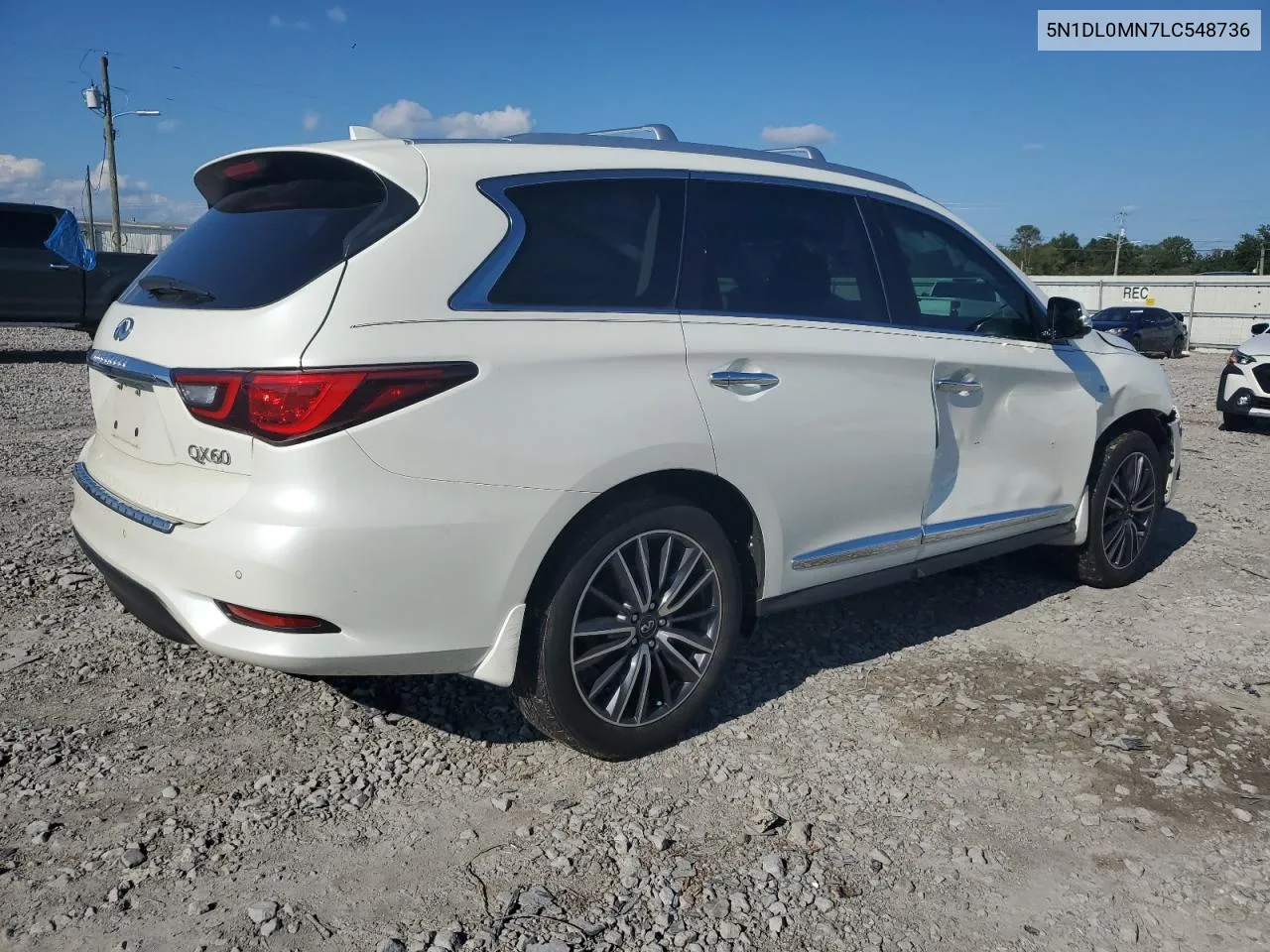 2020 Infiniti Qx60 Luxe VIN: 5N1DL0MN7LC548736 Lot: 70890624