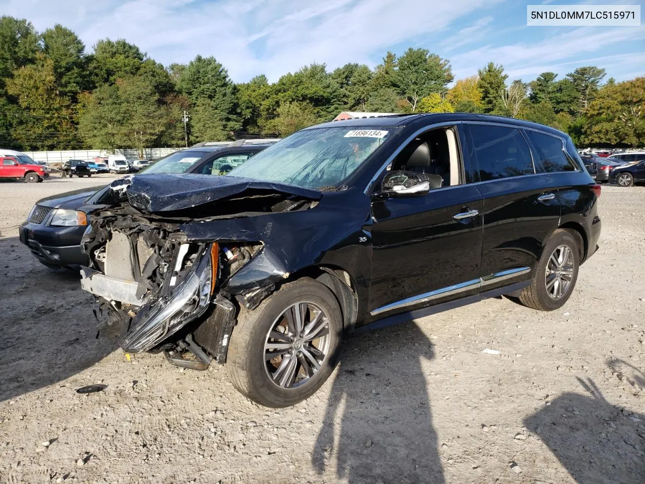 2020 Infiniti Qx60 Luxe VIN: 5N1DL0MM7LC515971 Lot: 71696134