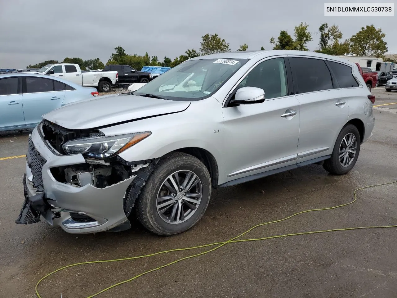 2020 Infiniti Qx60 Luxe VIN: 5N1DL0MMXLC530738 Lot: 72790374