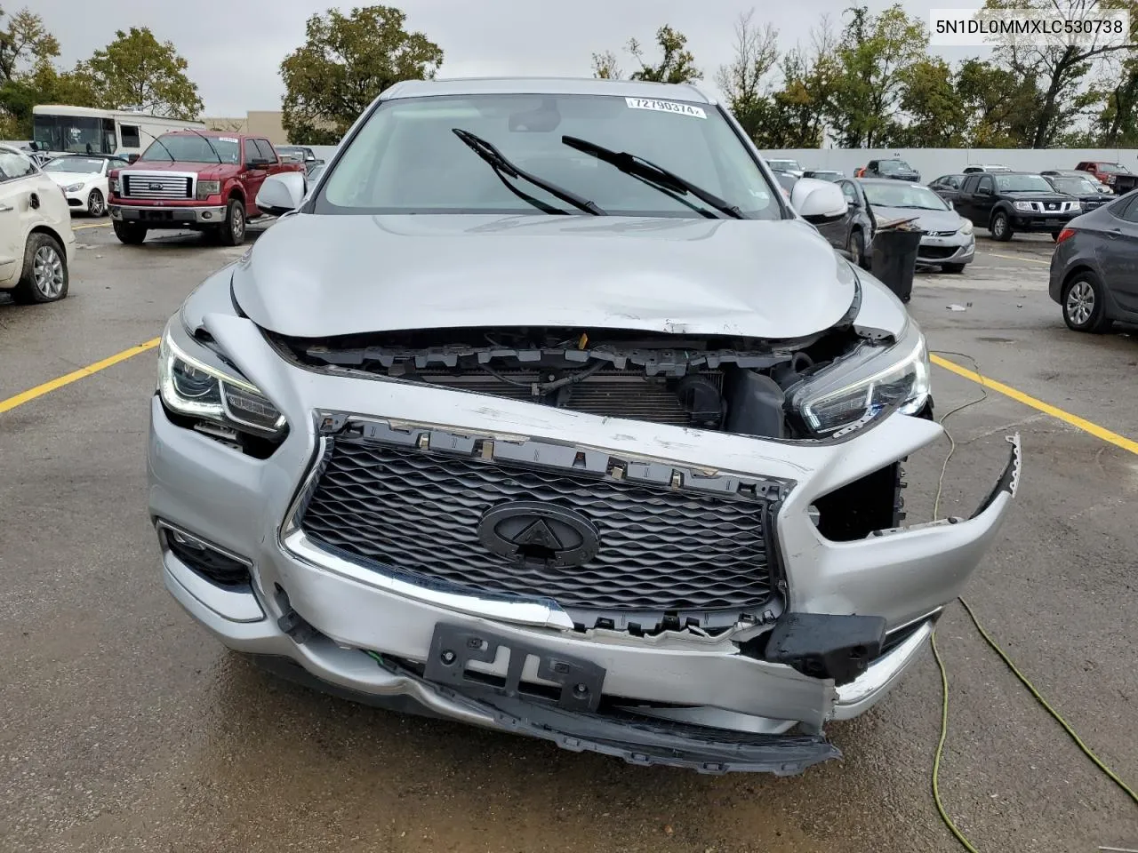 2020 Infiniti Qx60 Luxe VIN: 5N1DL0MMXLC530738 Lot: 72790374