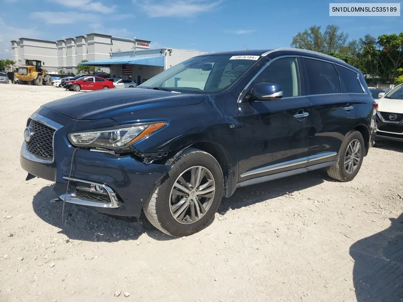 2020 Infiniti Qx60 Luxe VIN: 5N1DL0MN5LC535189 Lot: 73976184