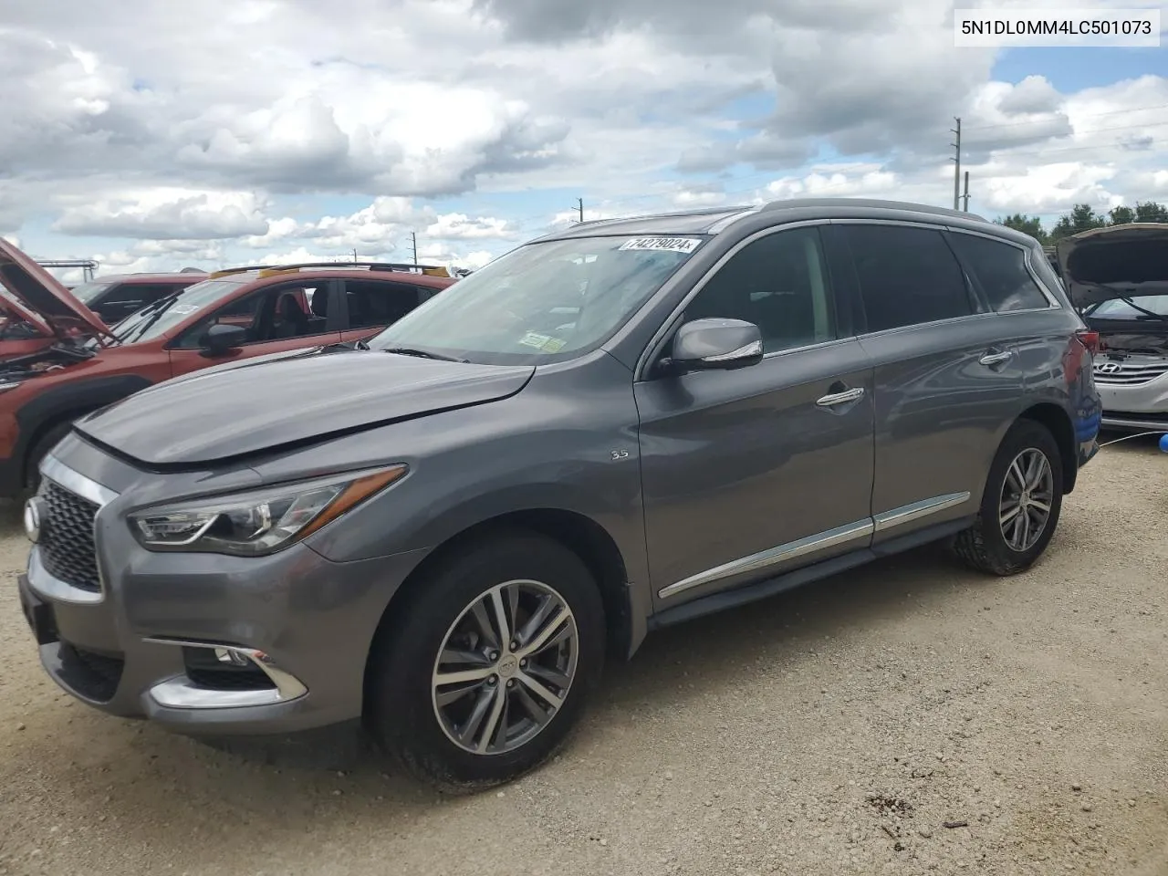 2020 Infiniti Qx60 Luxe VIN: 5N1DL0MM4LC501073 Lot: 74279024