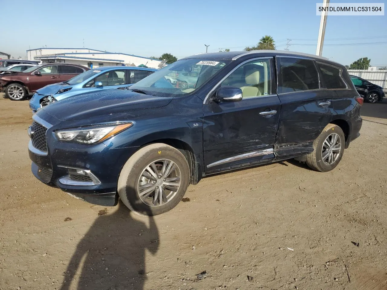 2020 Infiniti Qx60 Luxe VIN: 5N1DL0MM1LC531504 Lot: 75229984