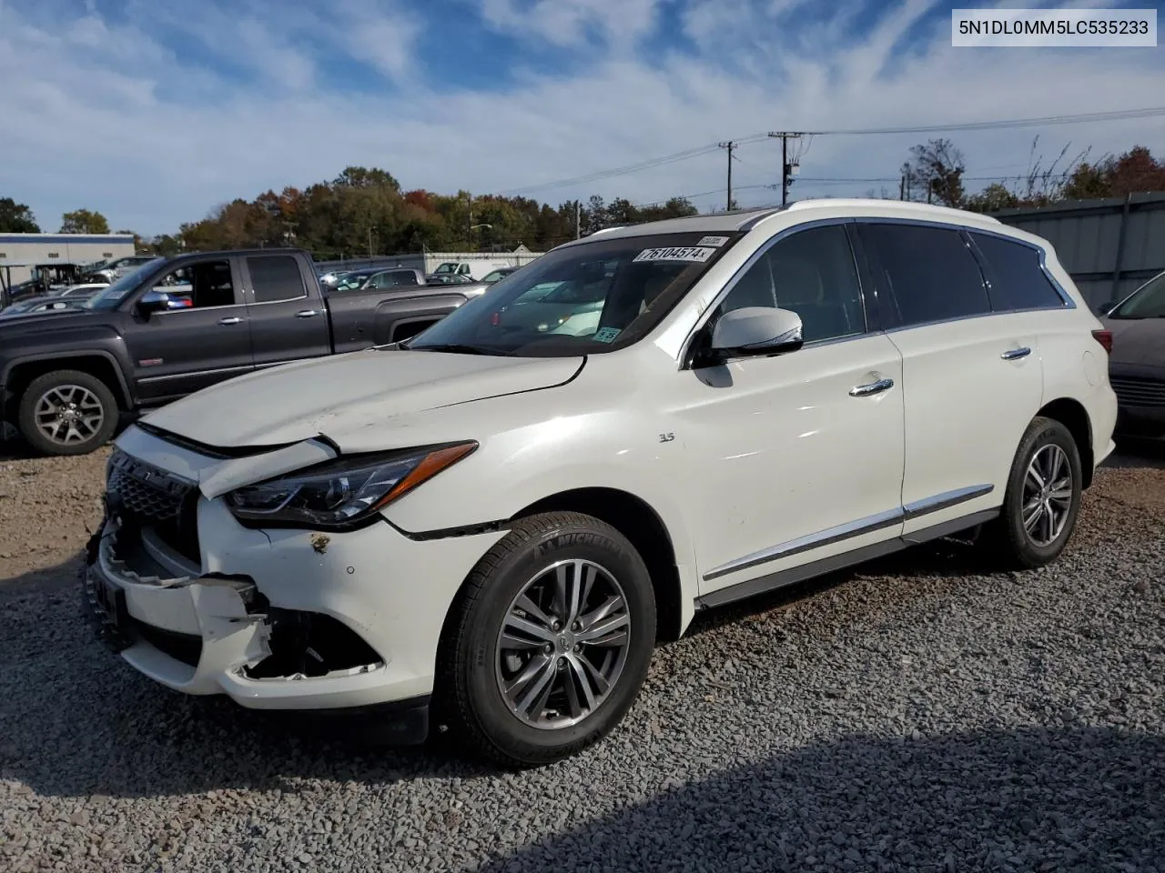 2020 Infiniti Qx60 Luxe VIN: 5N1DL0MM5LC535233 Lot: 76104574