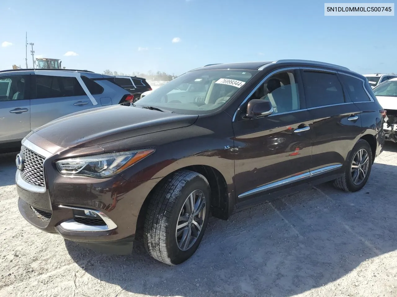 5N1DL0MM0LC500745 2020 Infiniti Qx60 Luxe