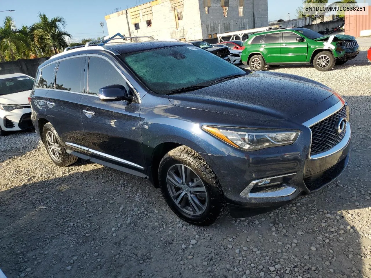 2020 Infiniti Qx60 Luxe VIN: 5N1DL0MM9LC538281 Lot: 77618334