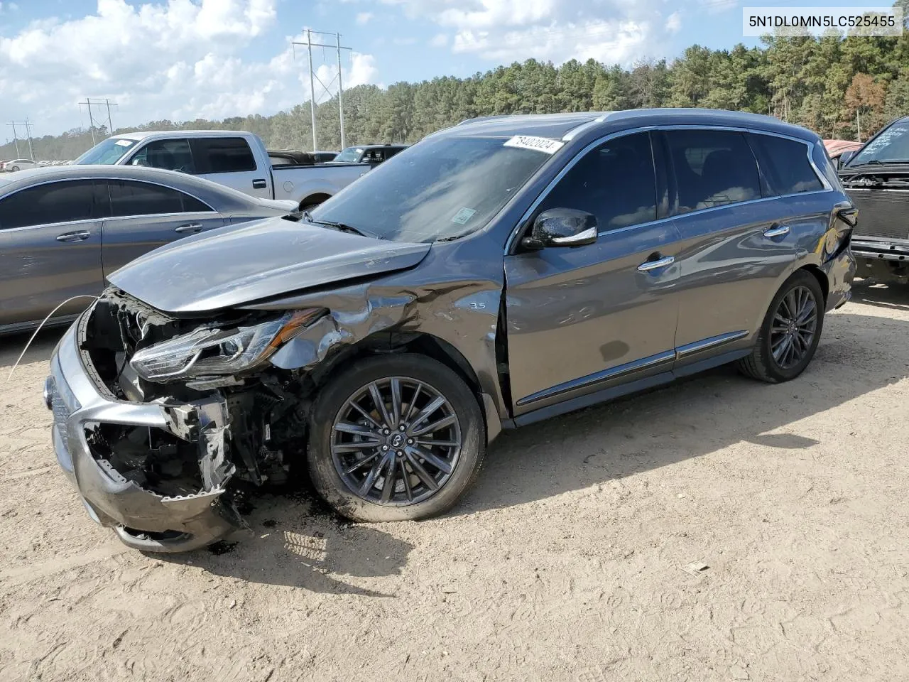 2020 Infiniti Qx60 Luxe VIN: 5N1DL0MN5LC525455 Lot: 78402024