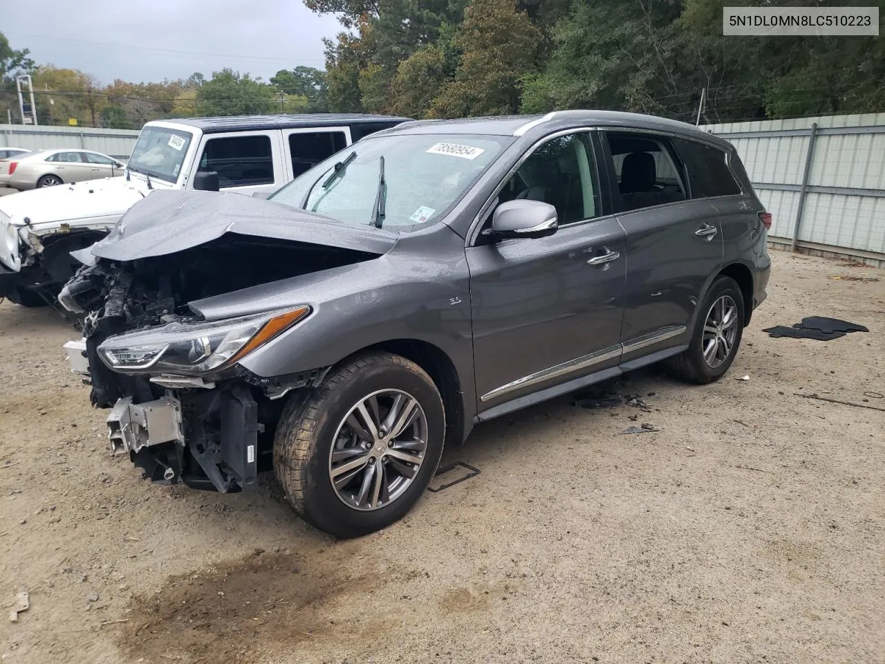 2020 Infiniti Qx60 Luxe VIN: 5N1DL0MN8LC510223 Lot: 78580954