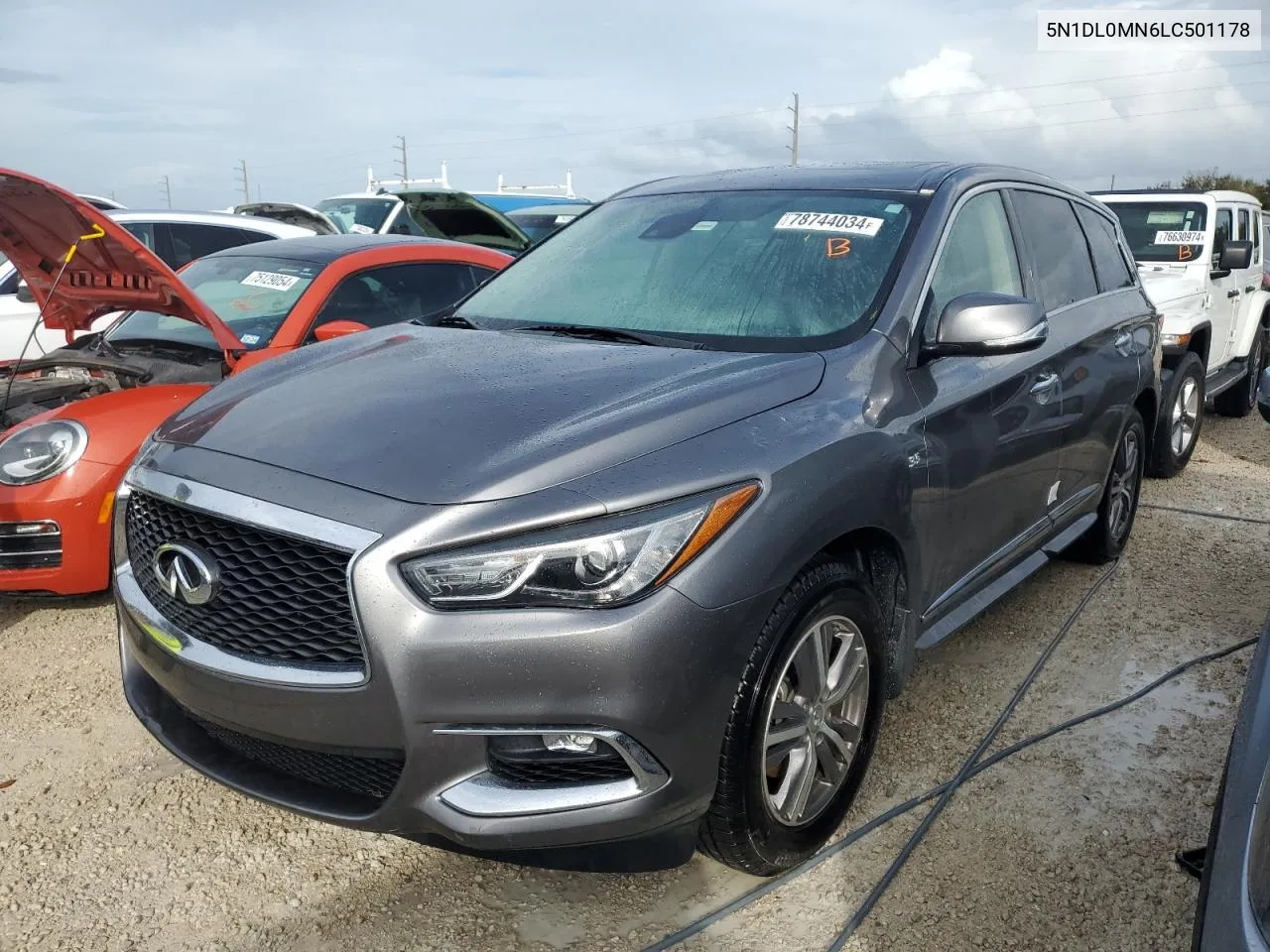 2020 Infiniti Qx60 Luxe VIN: 5N1DL0MN6LC501178 Lot: 78744034