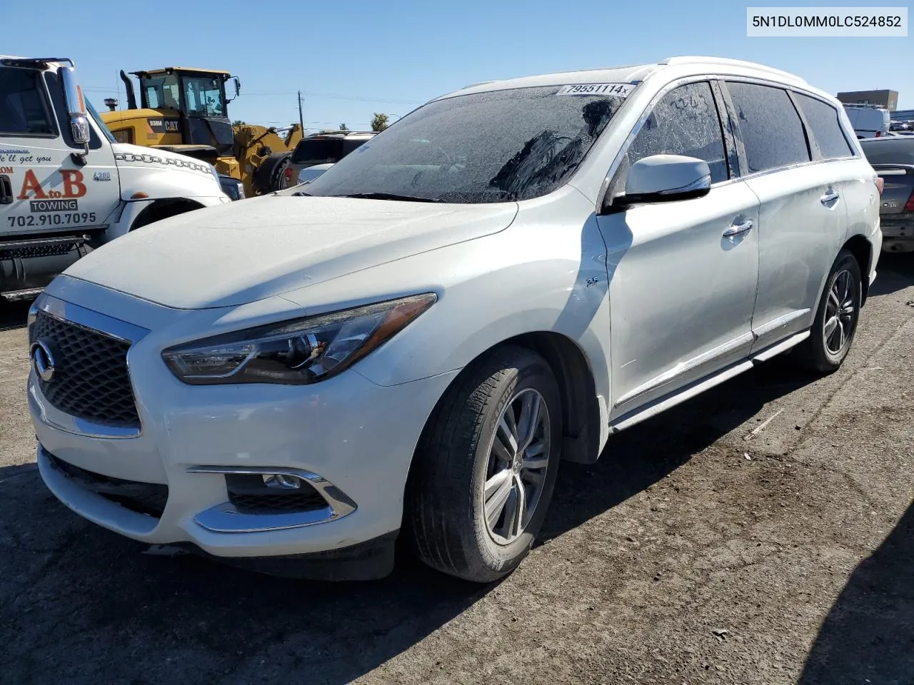 2020 Infiniti Qx60 Luxe VIN: 5N1DL0MM0LC524852 Lot: 79551114