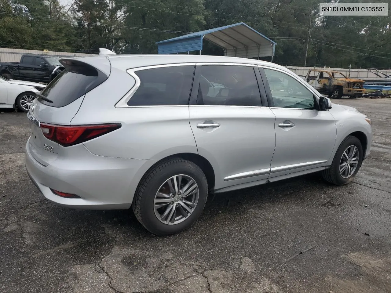 2020 Infiniti Qx60 Luxe VIN: 5N1DL0MM1LC505551 Lot: 80218214