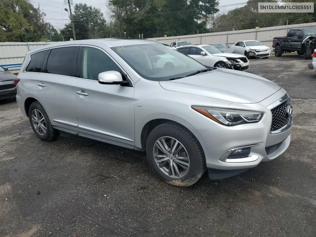 2020 Infiniti Qx60 Luxe VIN: 5N1DL0MM1LC505551 Lot: 80218214