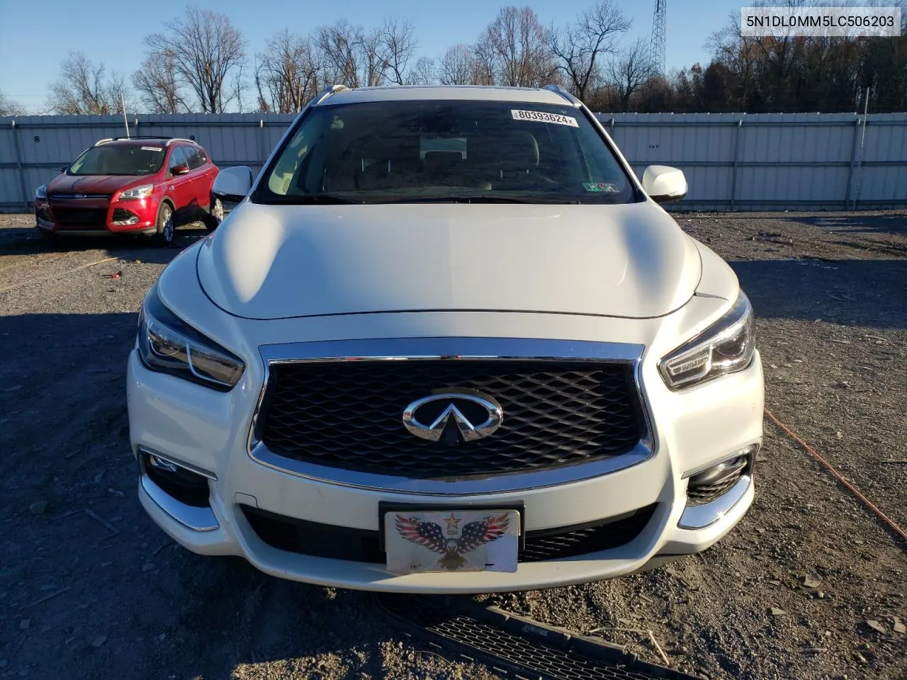 2020 Infiniti Qx60 Luxe VIN: 5N1DL0MM5LC506203 Lot: 80393624