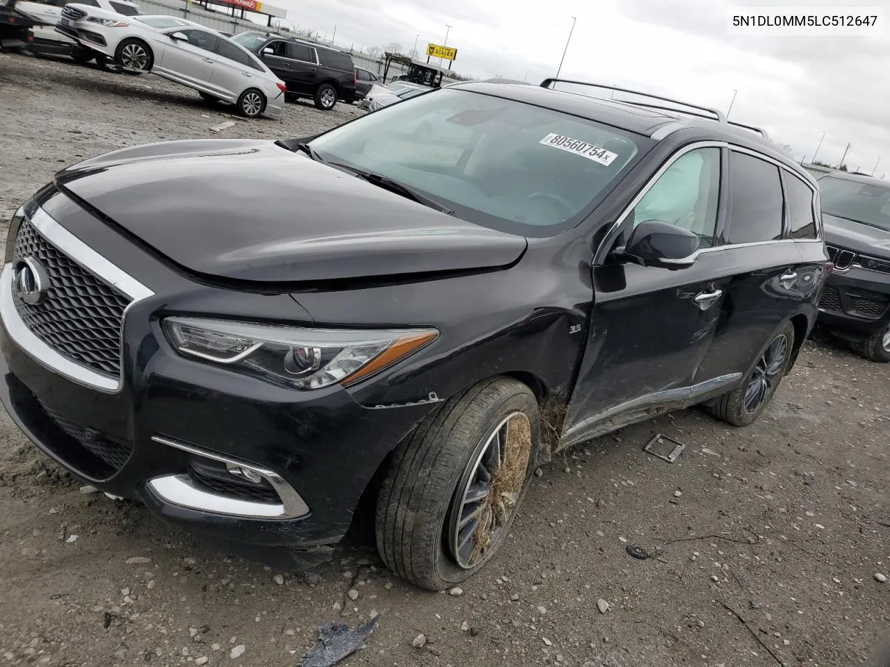 2020 Infiniti Qx60 Luxe VIN: 5N1DL0MM5LC512647 Lot: 80560754