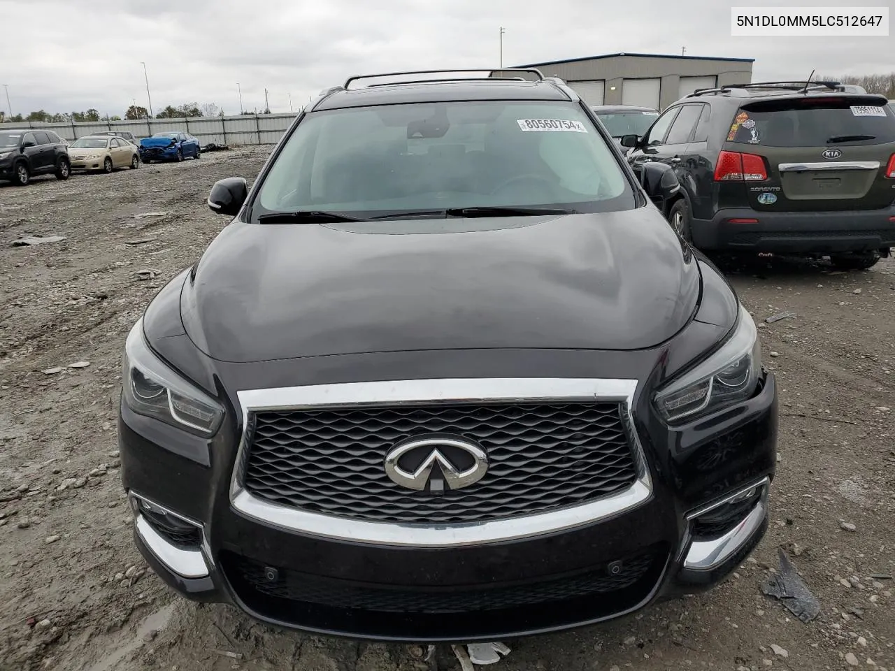 2020 Infiniti Qx60 Luxe VIN: 5N1DL0MM5LC512647 Lot: 80560754