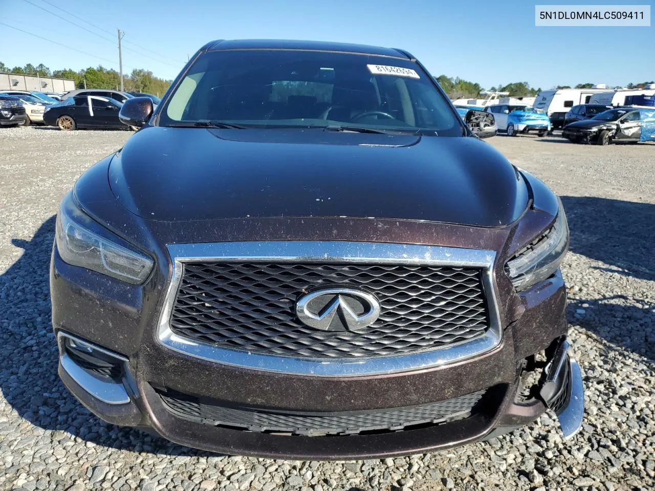 2020 Infiniti Qx60 Luxe VIN: 5N1DL0MN4LC509411 Lot: 81642694