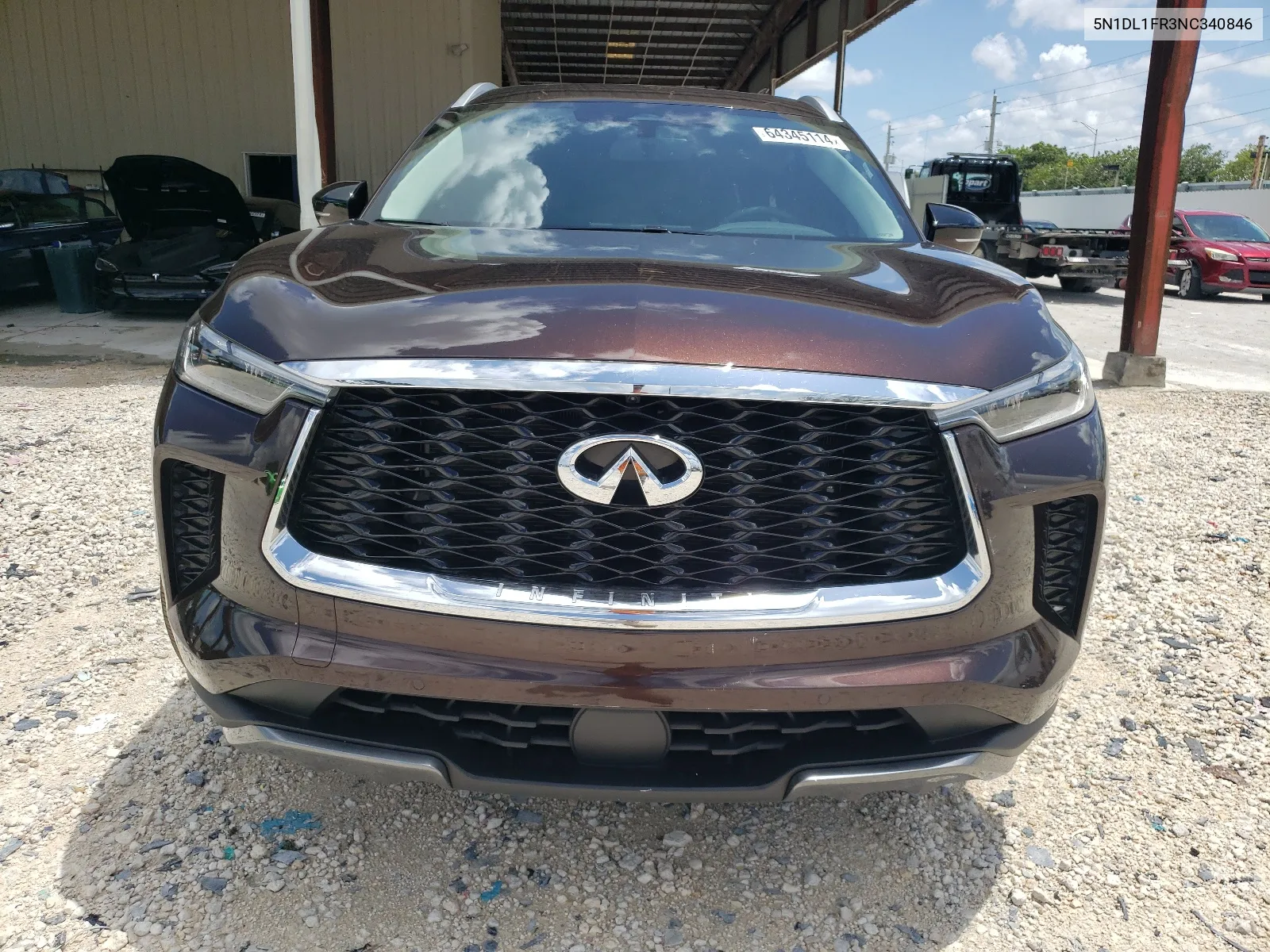 2022 Infiniti Qx60 Luxe VIN: 5N1DL1FR3NC340846 Lot: 64345114