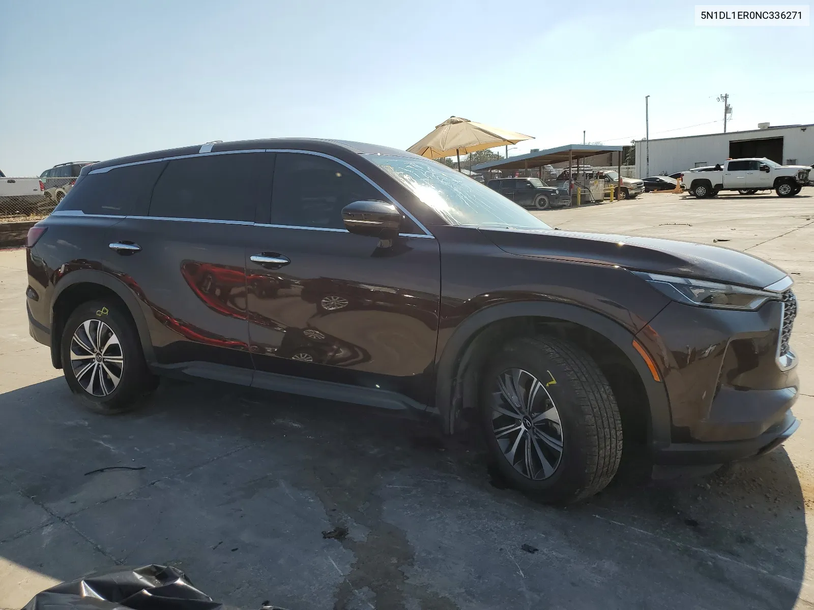 2022 Infiniti Qx60 Pure VIN: 5N1DL1ER0NC336271 Lot: 67248164