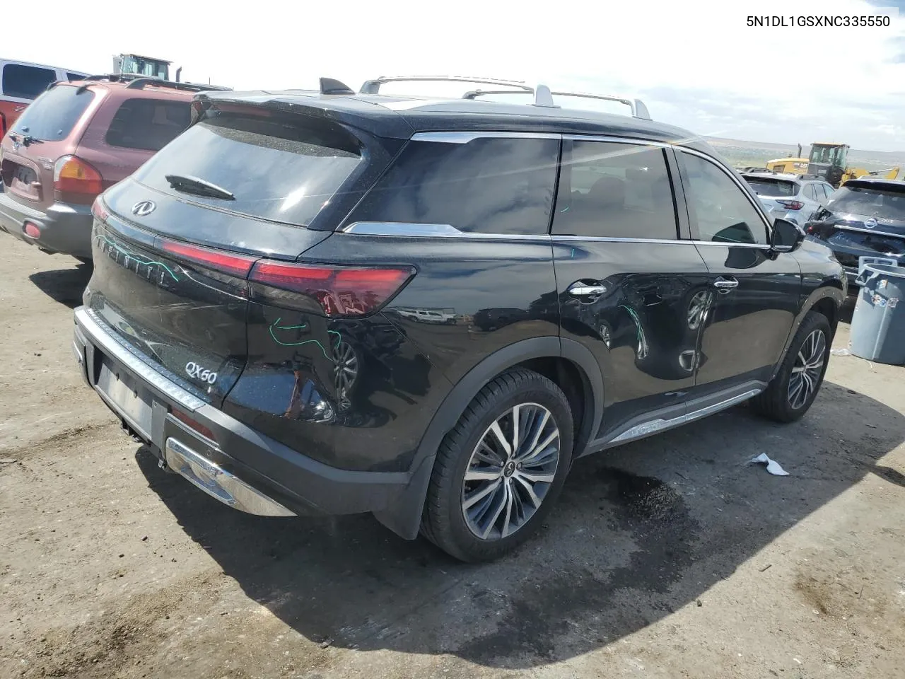 2022 Infiniti Qx60 Sensory VIN: 5N1DL1GSXNC335550 Lot: 69955304