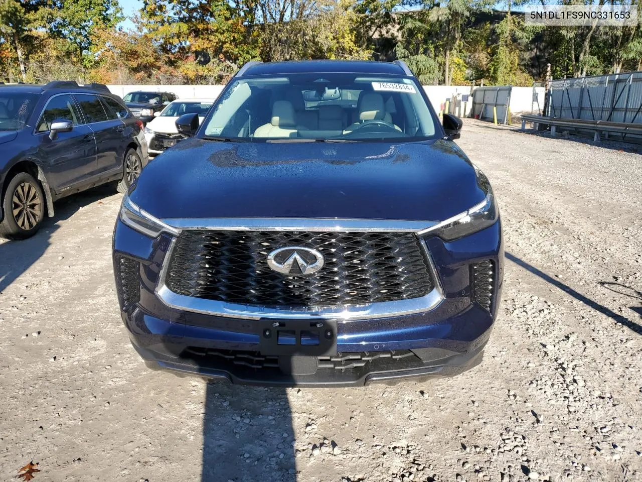 2022 Infiniti Qx60 Luxe VIN: 5N1DL1FS9NC331653 Lot: 76532844