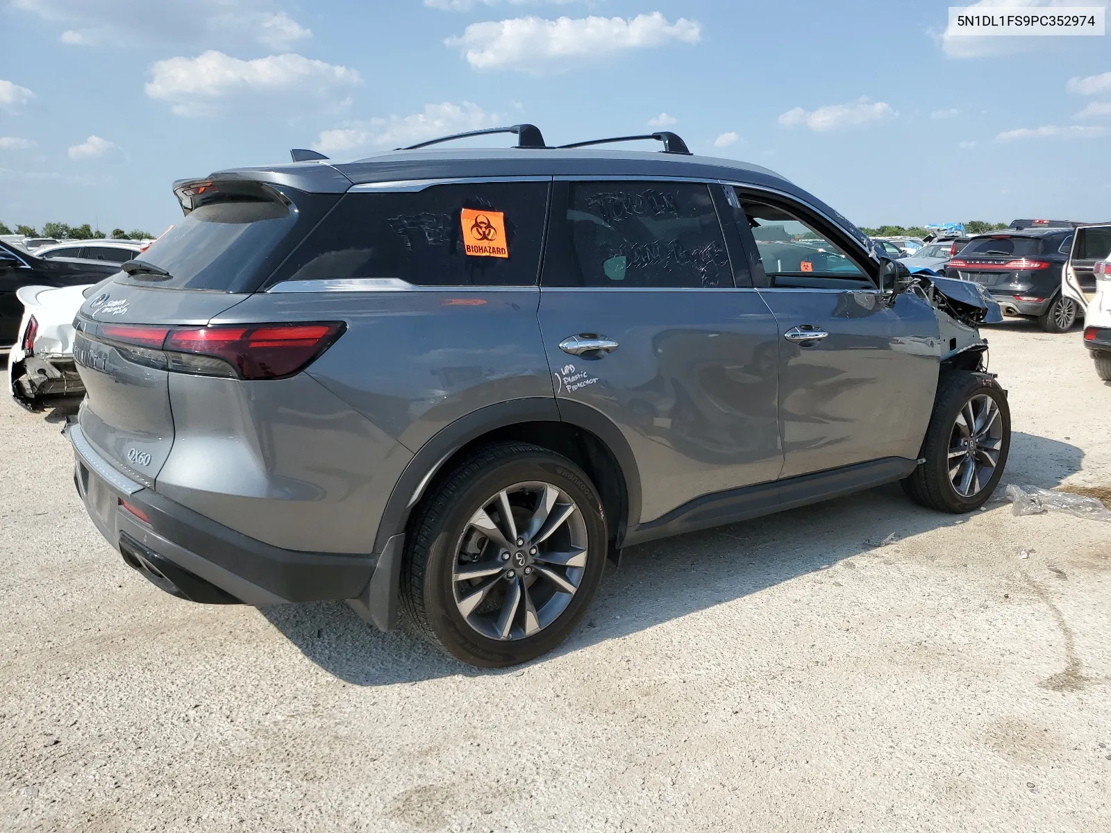 2023 Infiniti Qx60 Luxe VIN: 5N1DL1FS9PC352974 Lot: 58448224