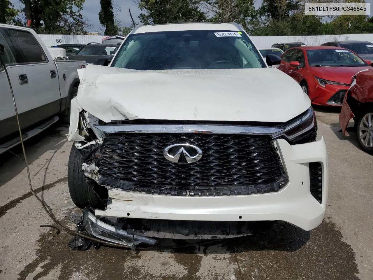 2023 Infiniti Qx60 Luxe VIN: 5N1DL1FS0PC346545 Lot: 66280374