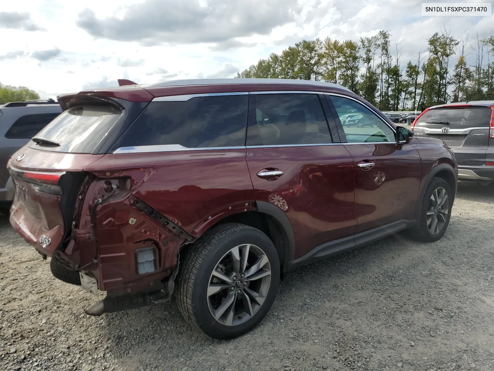 2023 Infiniti Qx60 Luxe VIN: 5N1DL1FSXPC371470 Lot: 67144134