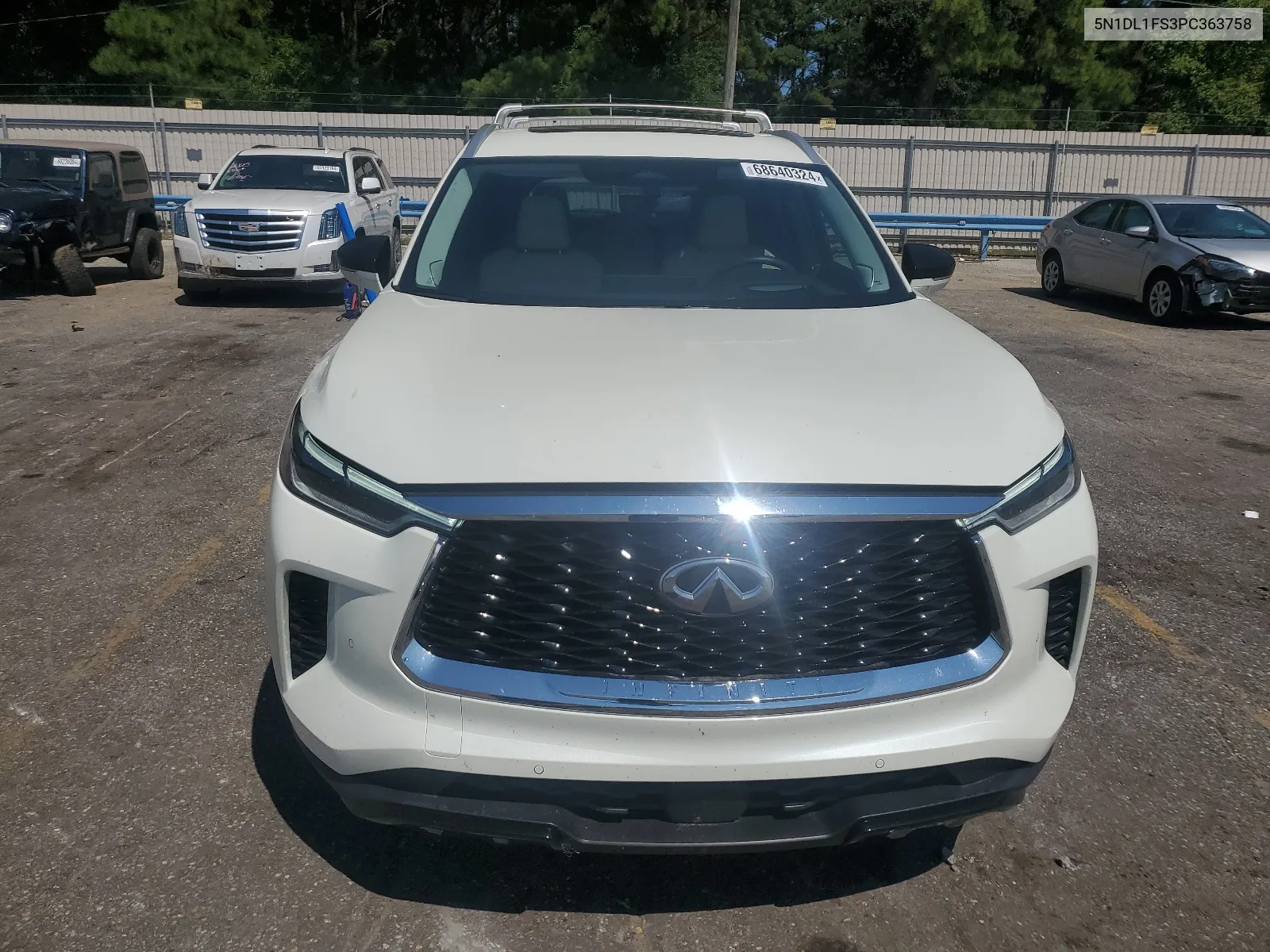 2023 Infiniti Qx60 Luxe VIN: 5N1DL1FS3PC363758 Lot: 68640324