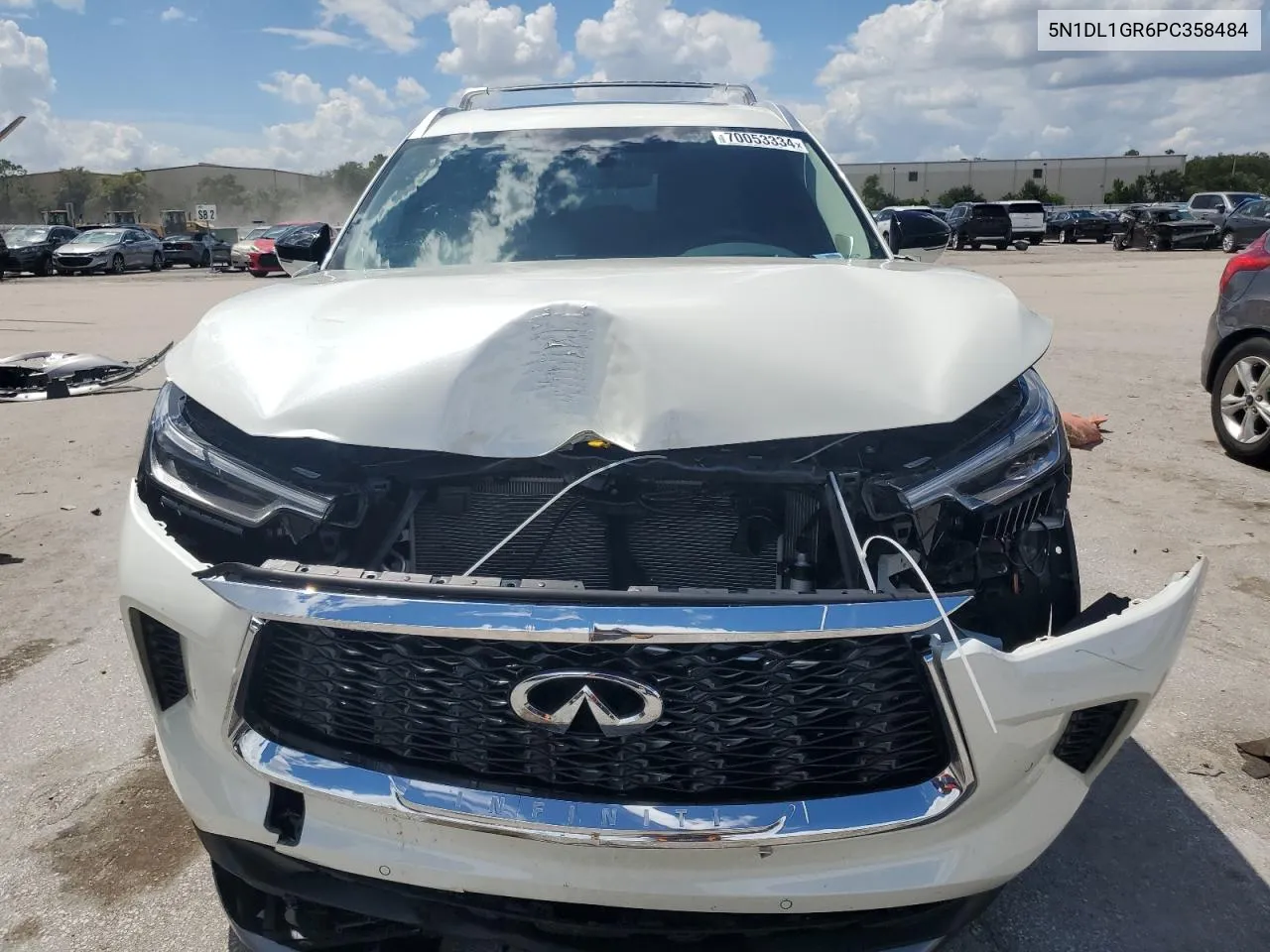 2023 Infiniti Qx60 Sensory VIN: 5N1DL1GR6PC358484 Lot: 70053334