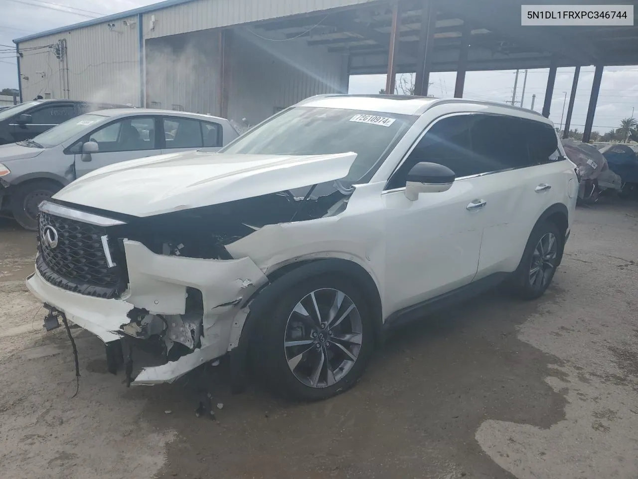 2023 Infiniti Qx60 Luxe VIN: 5N1DL1FRXPC346744 Lot: 78010974