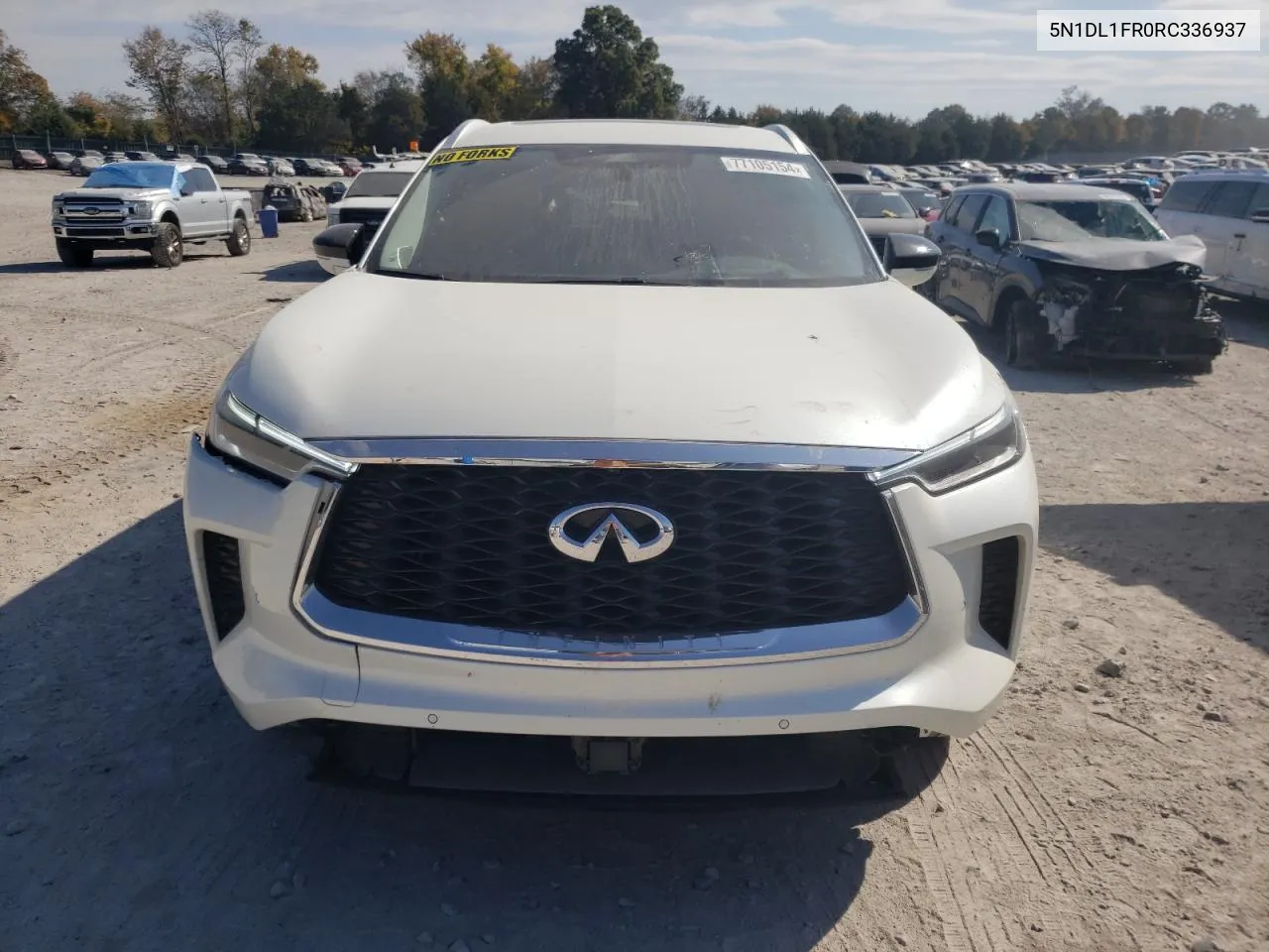 2024 Infiniti Qx60 Luxe VIN: 5N1DL1FR0RC336937 Lot: 77105154