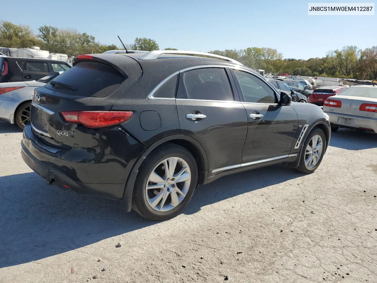 2014 Infiniti Qx70 VIN: JN8CS1MW0EM412287 Lot: 76018724