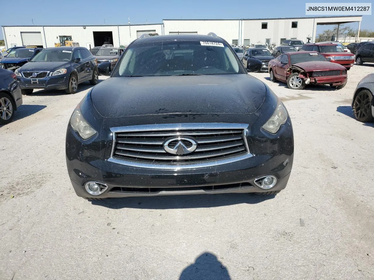 2014 Infiniti Qx70 VIN: JN8CS1MW0EM412287 Lot: 76018724