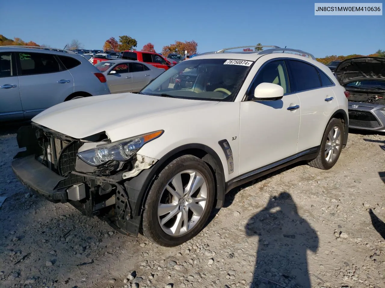 2014 Infiniti Qx70 VIN: JN8CS1MW0EM410636 Lot: 76750874