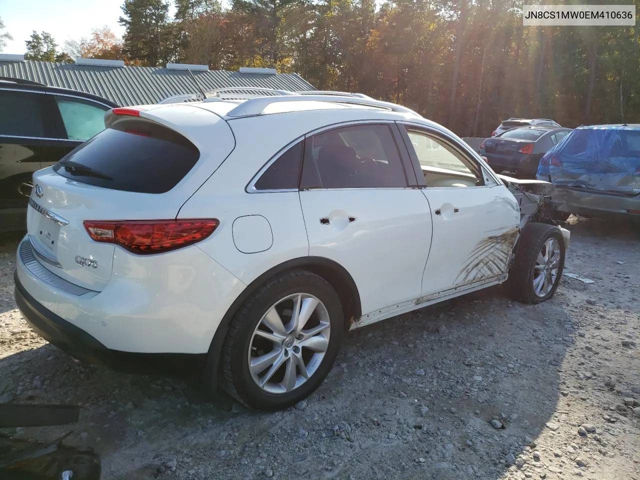 2014 Infiniti Qx70 VIN: JN8CS1MW0EM410636 Lot: 76750874