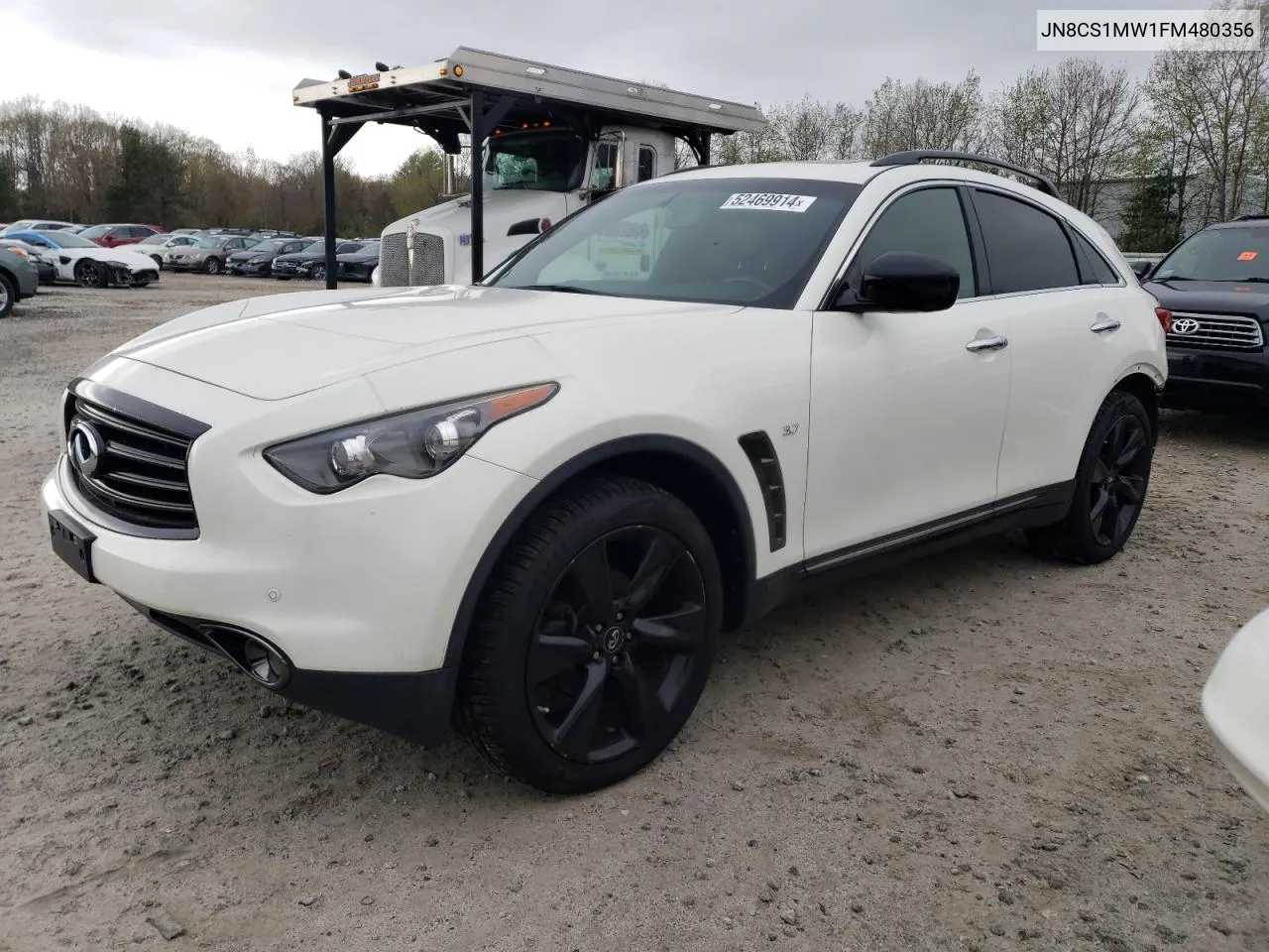 2015 Infiniti Qx70 VIN: JN8CS1MW1FM480356 Lot: 52469914