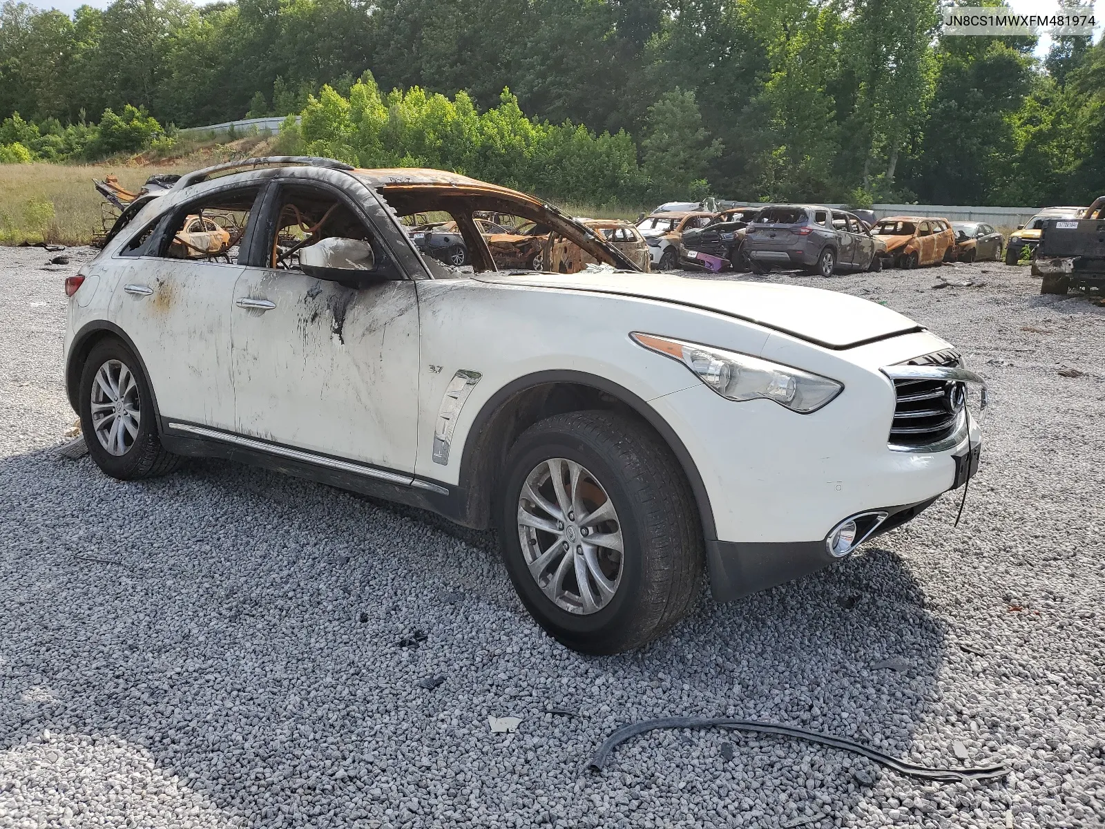 2015 Infiniti Qx70 VIN: JN8CS1MWXFM481974 Lot: 59851294