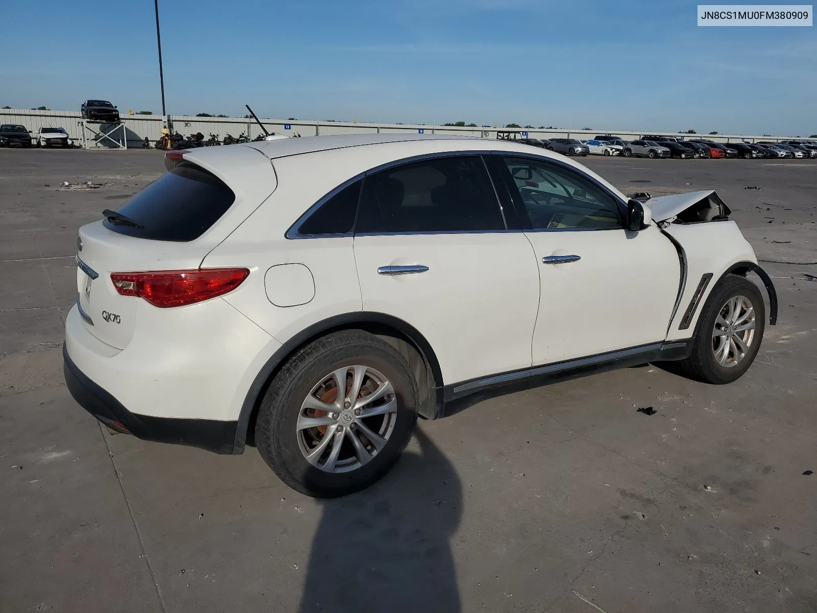 2015 Infiniti Qx70 VIN: JN8CS1MU0FM380909 Lot: 67744024