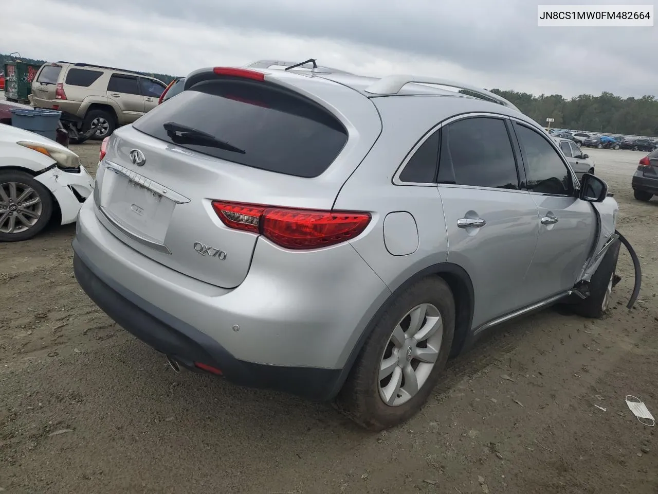 2015 Infiniti Qx70 VIN: JN8CS1MW0FM482664 Lot: 73201734