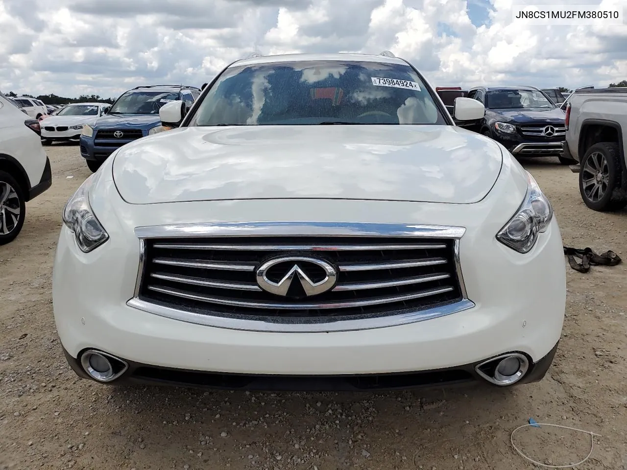 2015 Infiniti Qx70 VIN: JN8CS1MU2FM380510 Lot: 73984924