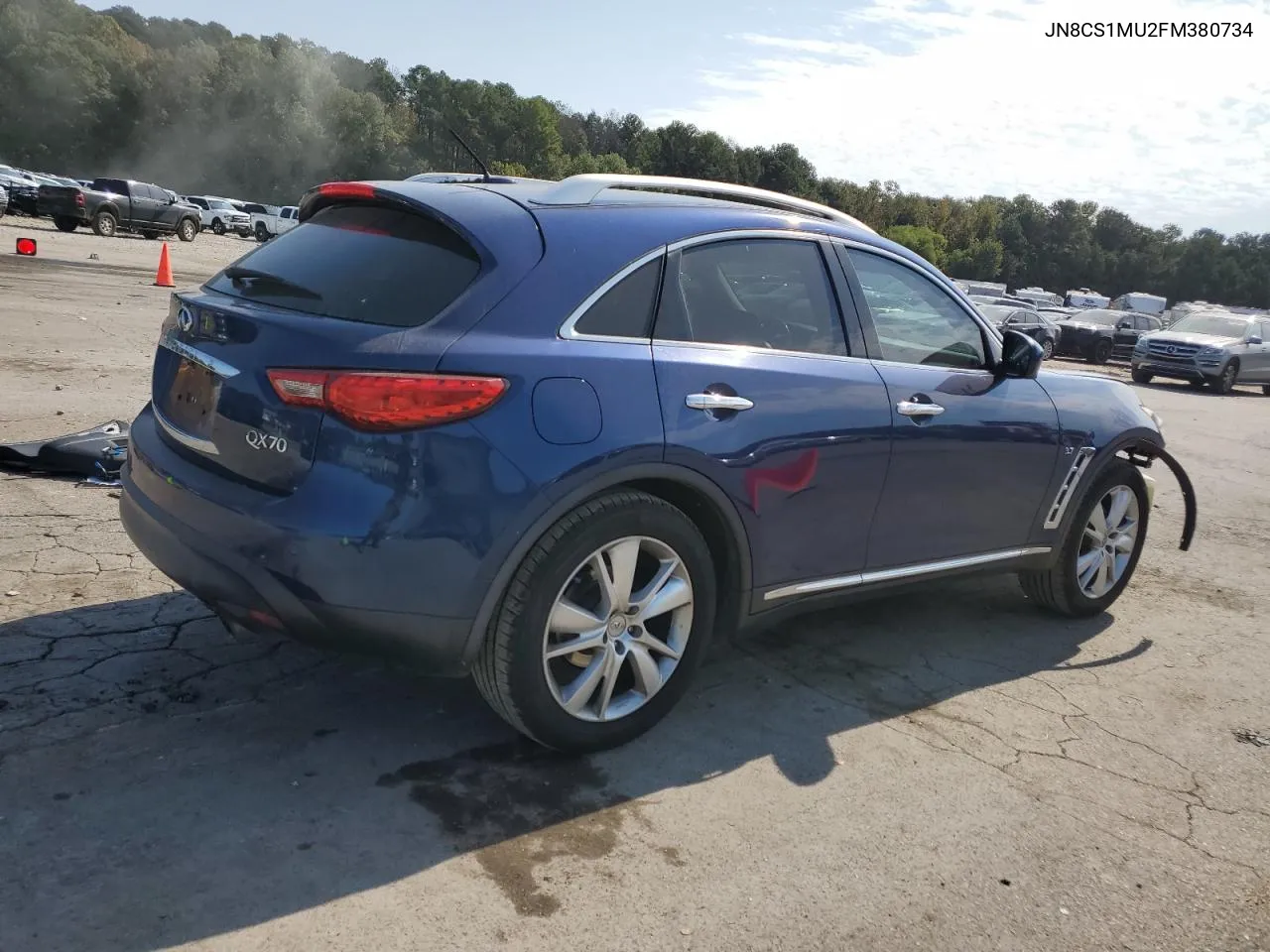 2015 Infiniti Qx70 VIN: JN8CS1MU2FM380734 Lot: 76012944