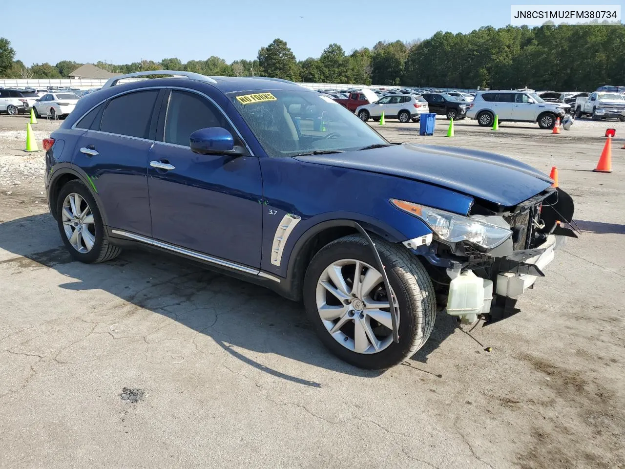 2015 Infiniti Qx70 VIN: JN8CS1MU2FM380734 Lot: 76012944