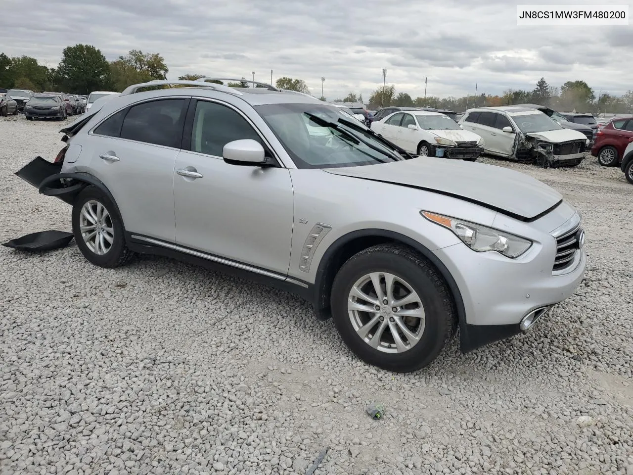 2015 Infiniti Qx70 VIN: JN8CS1MW3FM480200 Lot: 76046524